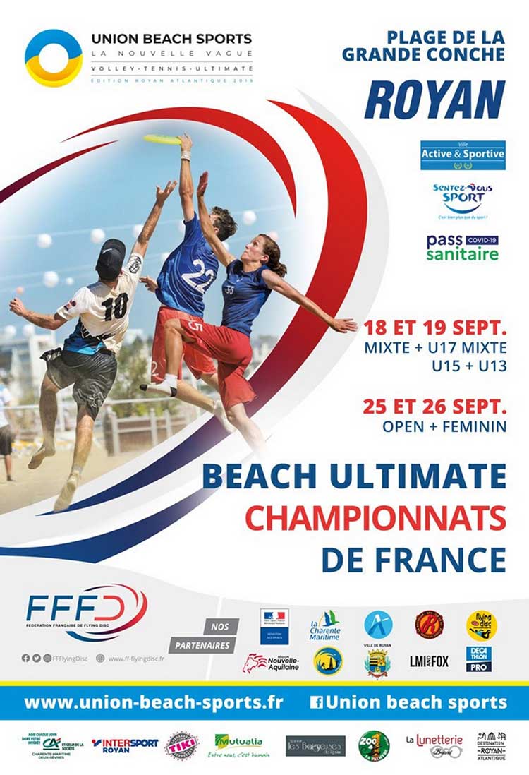 affiche Beach ultimate championnats de france 2021